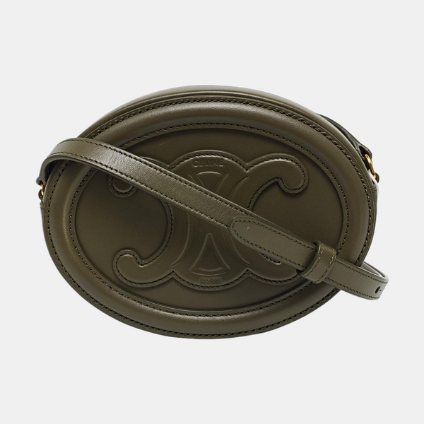 Authenticated pre-owned TRIOMPHE Calfskin Green - Shoulder Bag at Looply