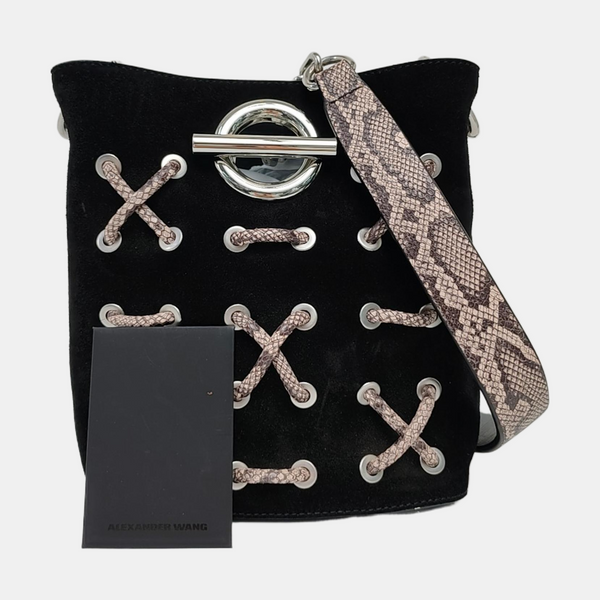 Suede Shoulder Bag Black