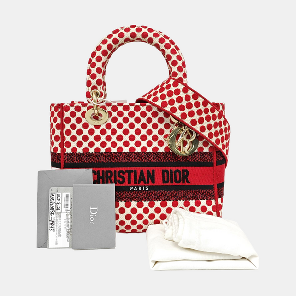 Lady D-Lite Medium Canvas Red