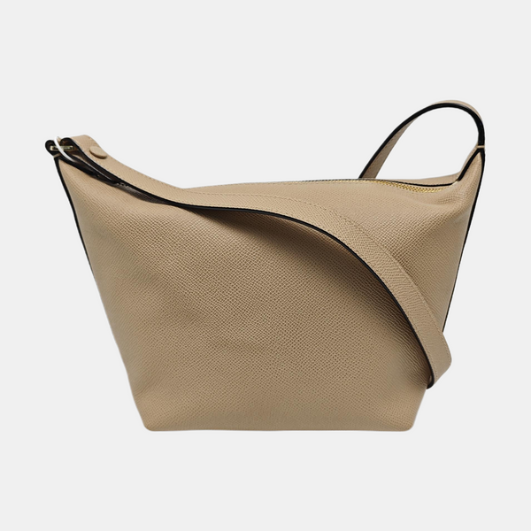 Leather Shoulder Bag Beige