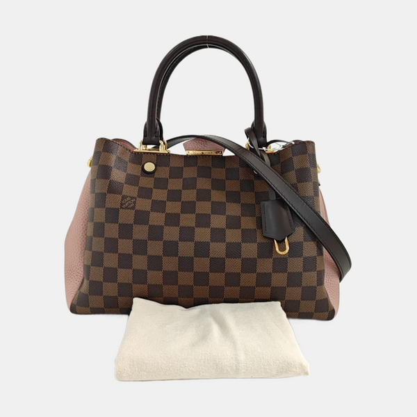 BRITTANY BB Damier Ebene Coated Canvas Brown