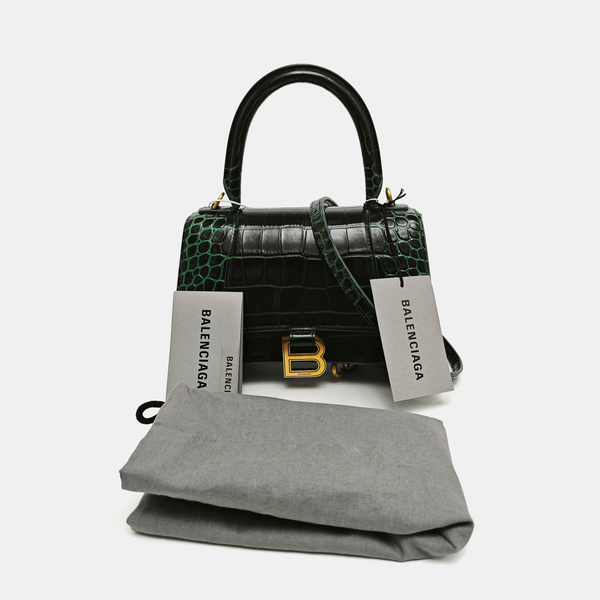 Hourglass S Calfskin Green