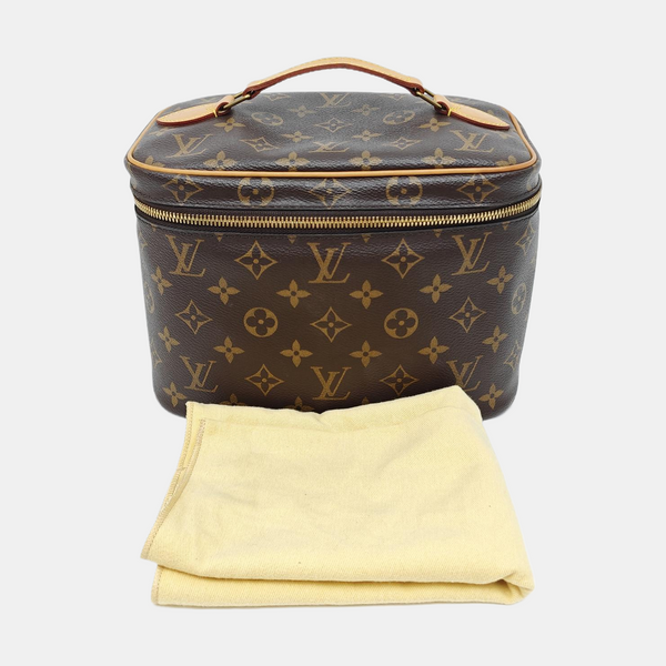 NICE Monogram Coated Canvas Brown