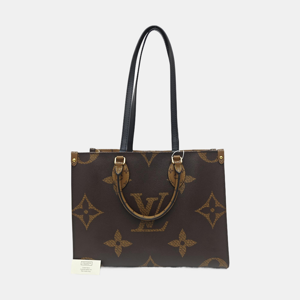ONTHEGO MM Monogram Coated Canvas Brown