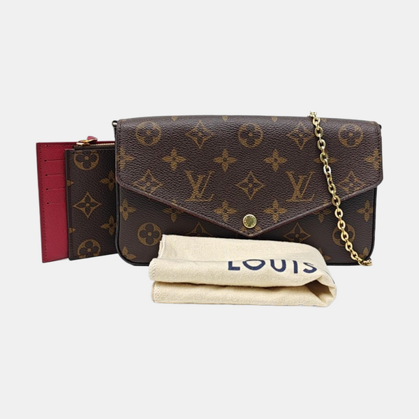 SARAH Monogram Coated Canvas Brown