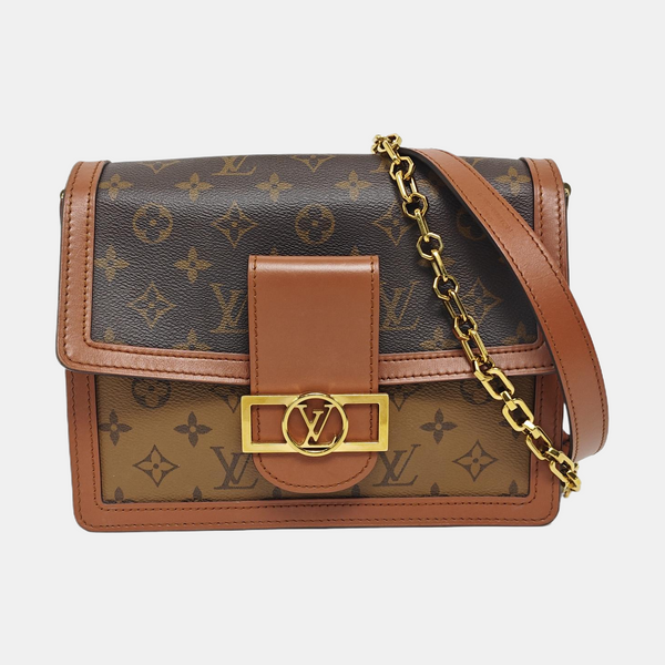DAUPHINE MM Monogram Coated Canvas Brown