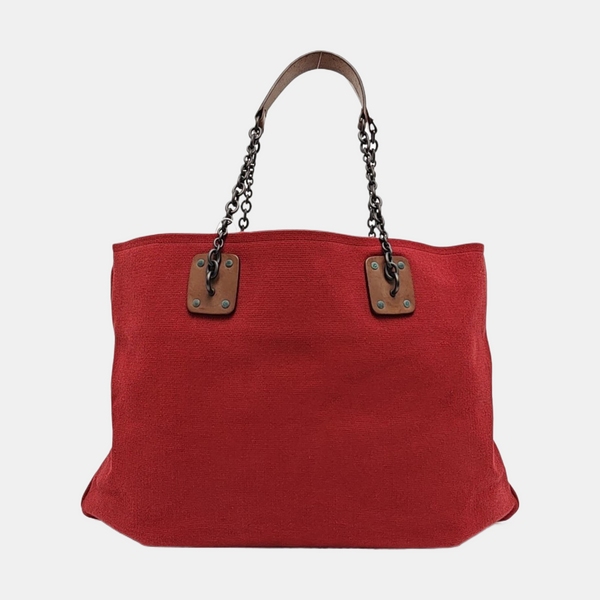 Fabric Tote Bag Red