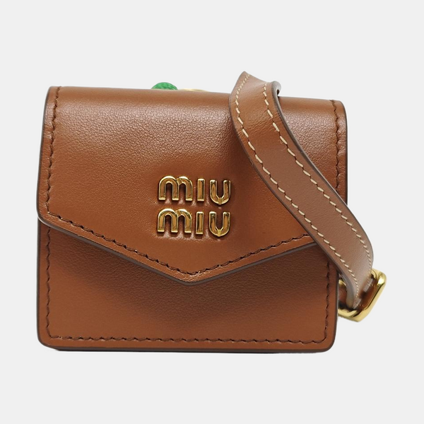 Calfskin Shoulder Bag Brown