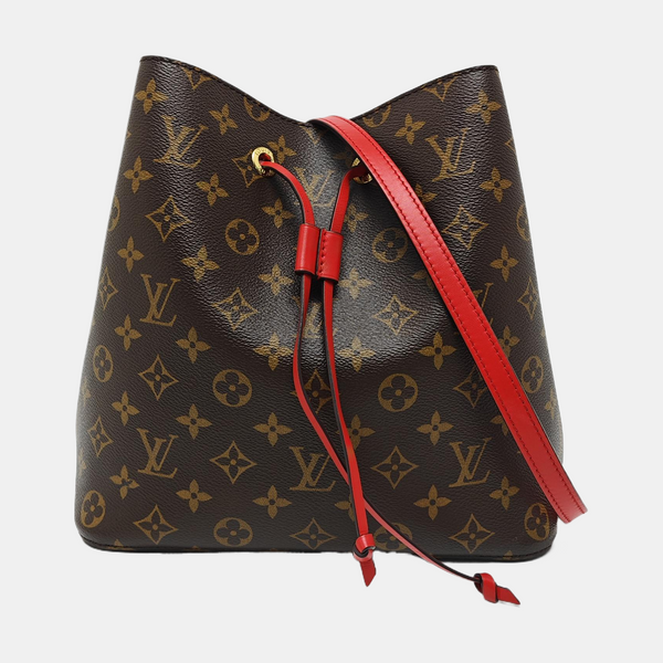NÉONOÉ MM Monogram Coated Canvas Brown