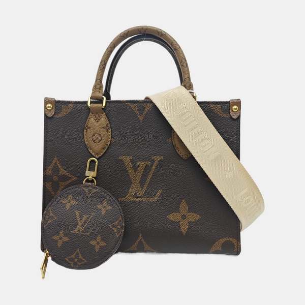 ONTHEGO PM Monogram Coated Canvas Brown