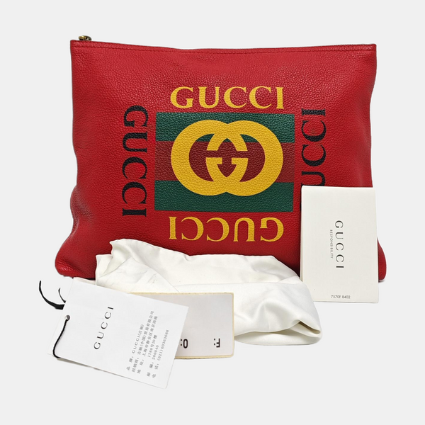 Print Medium Calfskin Red