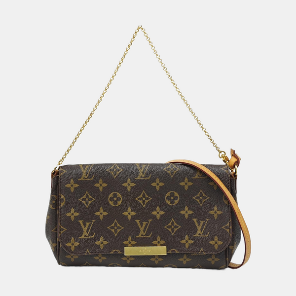 FAVORITE MM Monogram Coated Canvas Brown