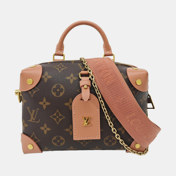 PETITE MALLE Monogram Coated Canvas Brown