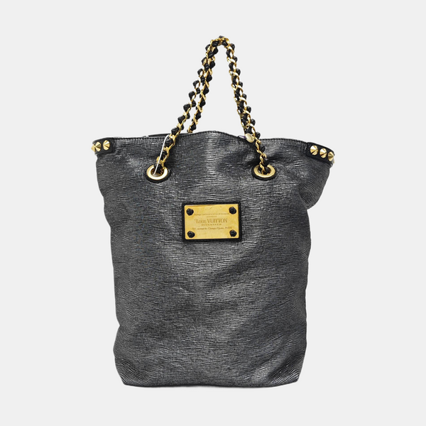 Fabric Tote Bag Silver