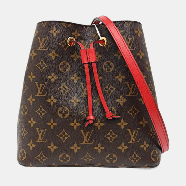 NÉONOÉ MM Monogram Coated Canvas Brown