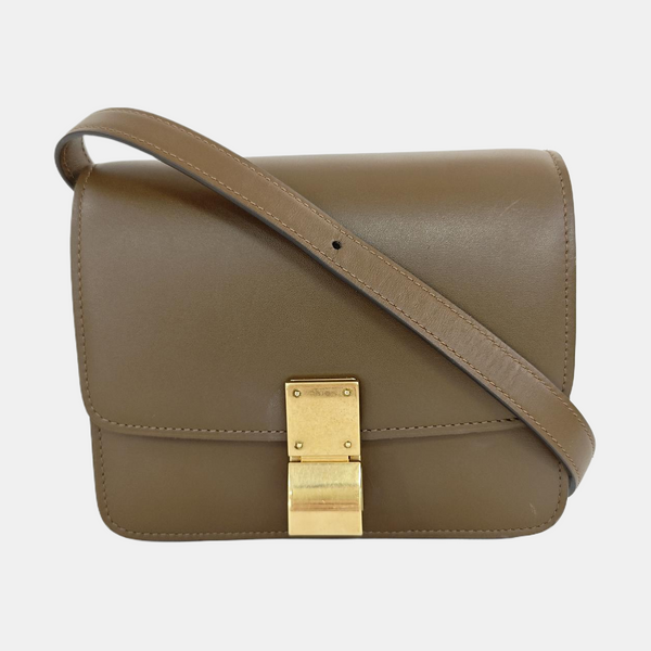 CLASSIC BOX Mini Calfskin Brown