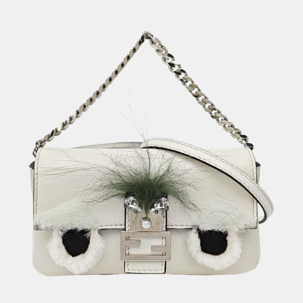 Baguette Micro Calfskin White