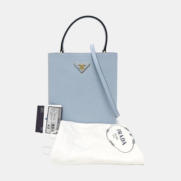 Panier Medium Saffiano Calfskin Blue