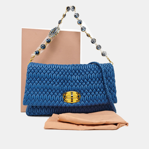 Crystal Lambskin Blue
