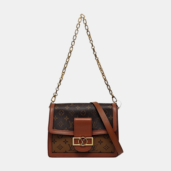 DAUPHINE MM Monogram Coated Canvas Brown