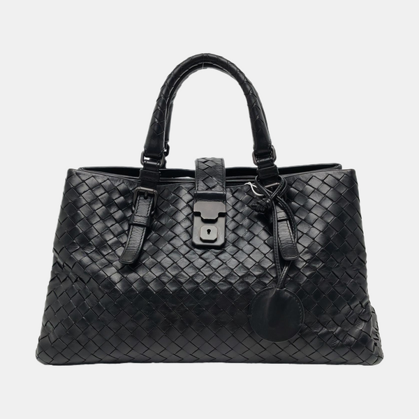 Authenticated pre-owned Roma Lambskin Black - Tote Bag at Looply