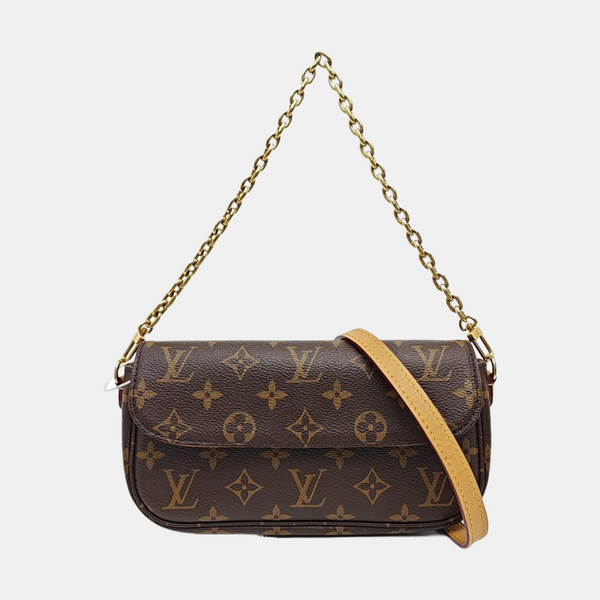 IVY Monogram Coated Canvas Brown