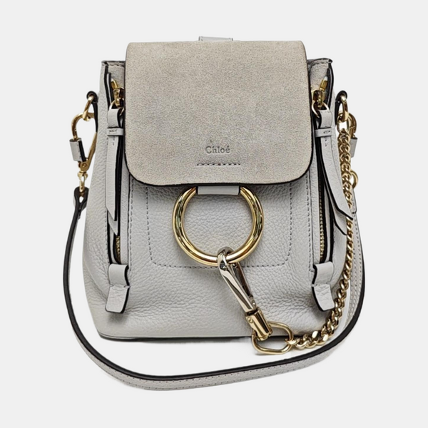 Faye Mini Quilted Calfskin Blue