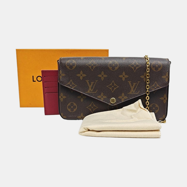 FÉLICIE Monogram Coated Canvas Brown