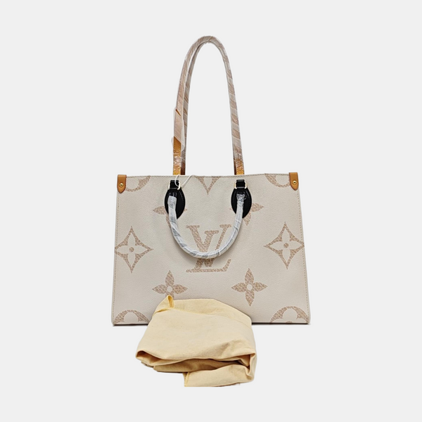 ONTHEGO MM Monogram Coated Canvas White