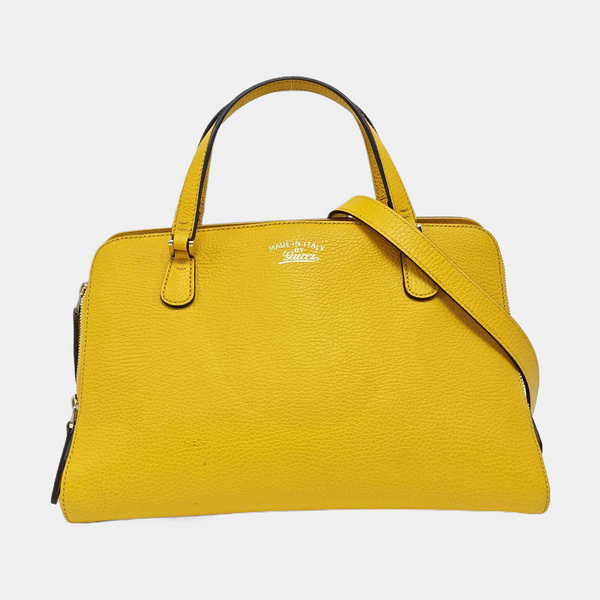 Calfskin Tote Bag Yellow