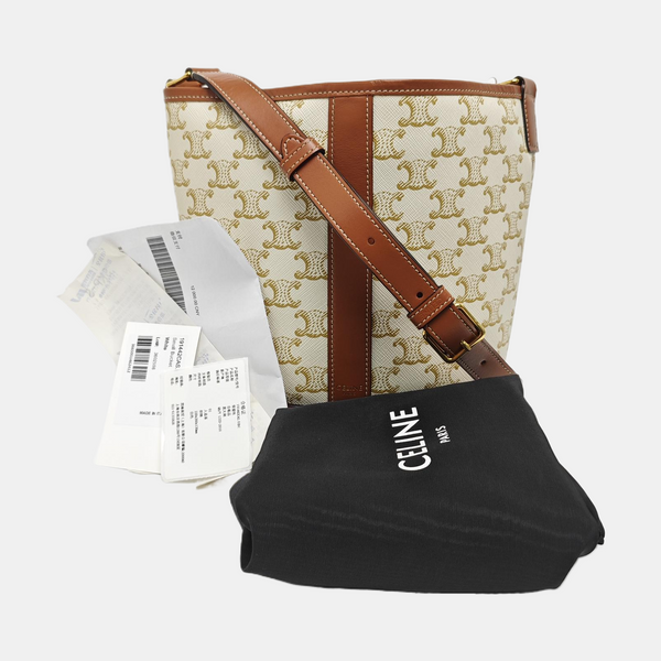 TRIOMPHE CANVAS Small Coated Canvas Beige