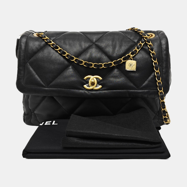 Quilted Lambskin Black
