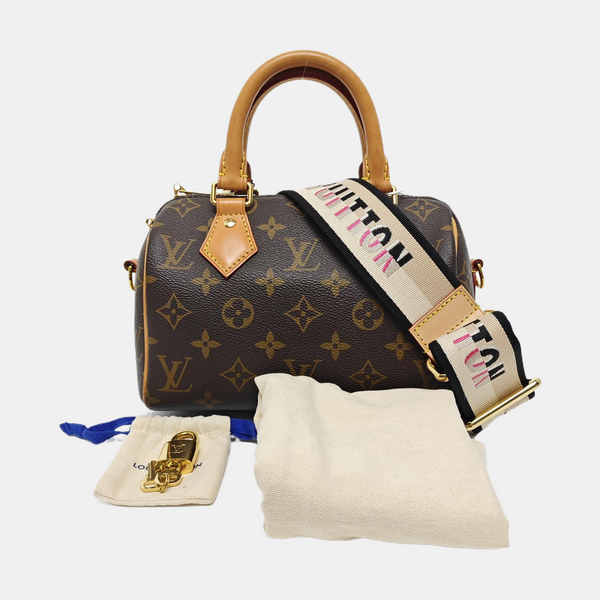 SPEEDY 20 Monogram Coated Canvas Brown