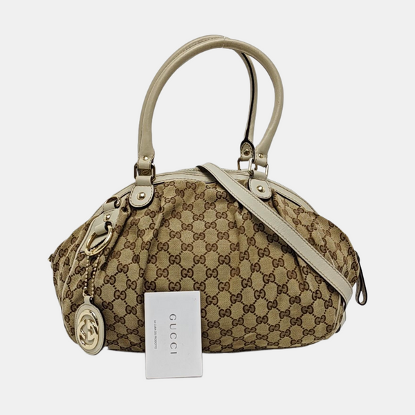 Sukey Monogram Coated Canvas Brown