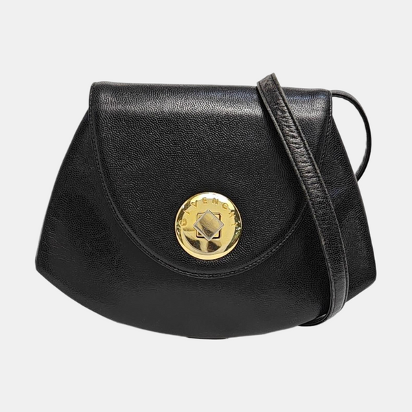 Calfskin Shoulder Bag Black