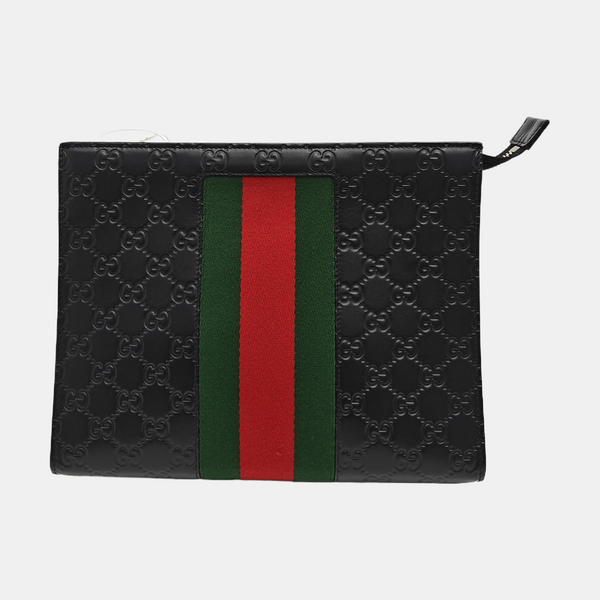 Signature Monogram Calfskin Black