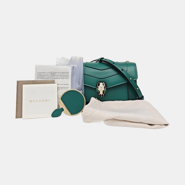SERPENTI FOREVER Small Calfskin Green