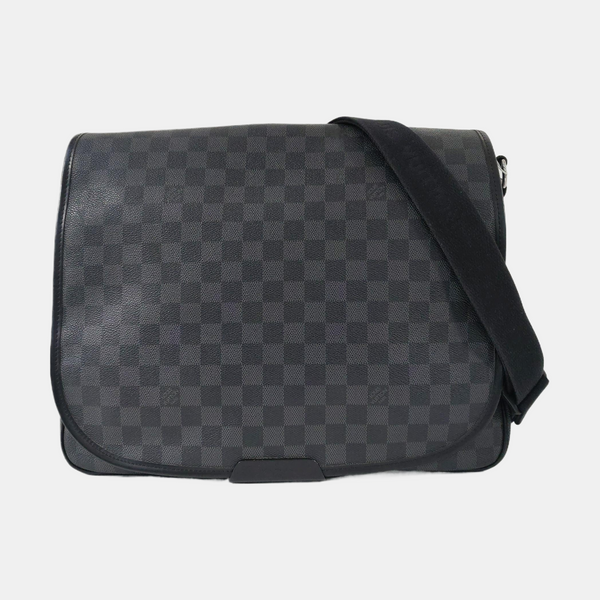 DISTRICT GM Damier Graphite Coated Canvas Black