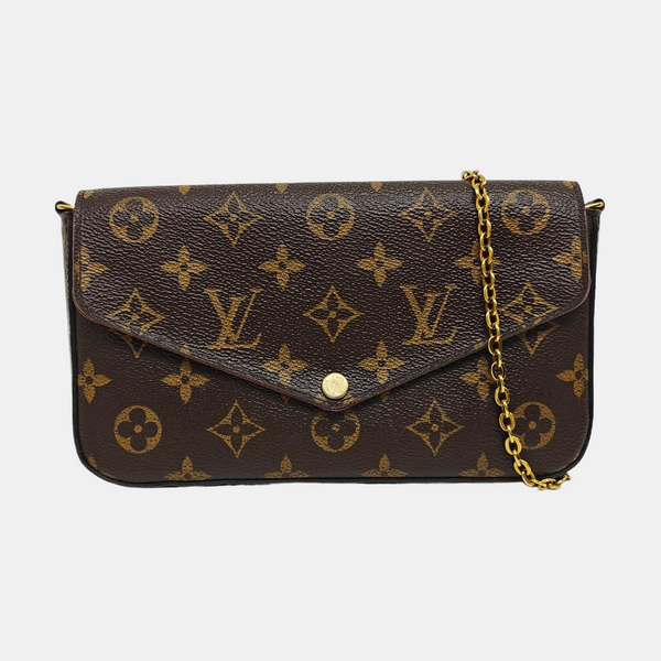 FÉLICIE Monogram Coated Canvas Brown