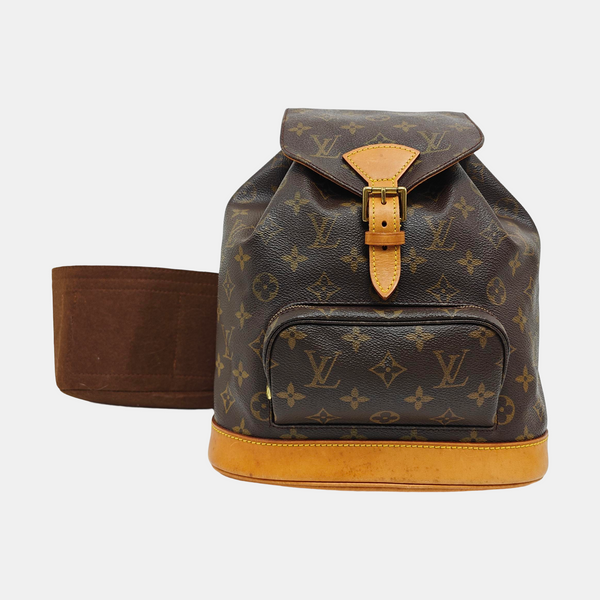 MONTSOURIS MM Monogram Coated Canvas Brown