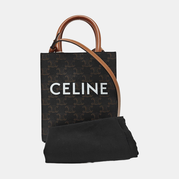CABAS CELINE Mini Coated Canvas Brown