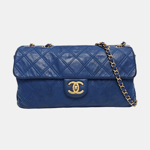 Quilted Calfskin Blue