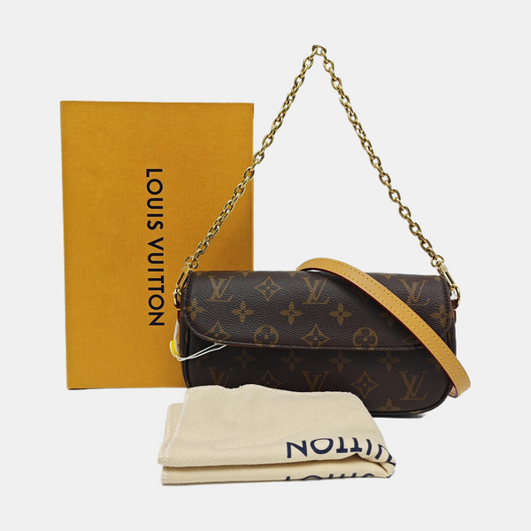 IVY Monogram Coated Canvas Brown