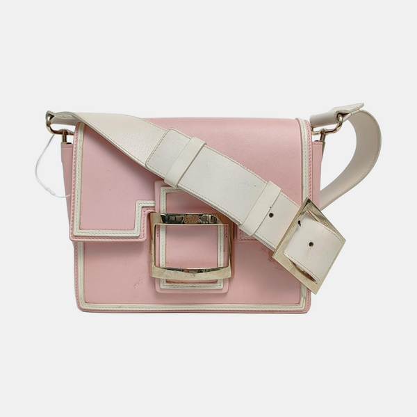 Leather Shoulder Bag Pink