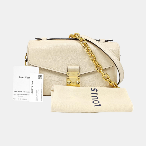 MÉTIS EAST WEST Monogram Calfskin Beige