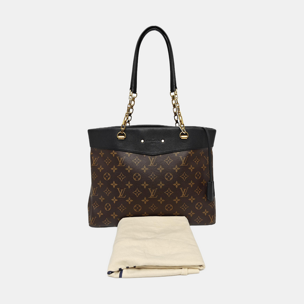 PALLAS MM Monogram Coated Canvas Brown