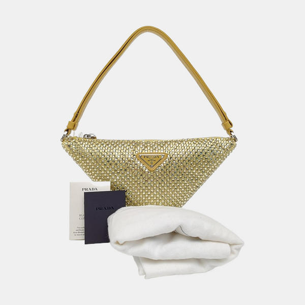Satin Shoulder Bag Yellow