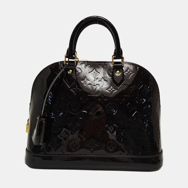 ALMA PM Monogram Patent Leather Red