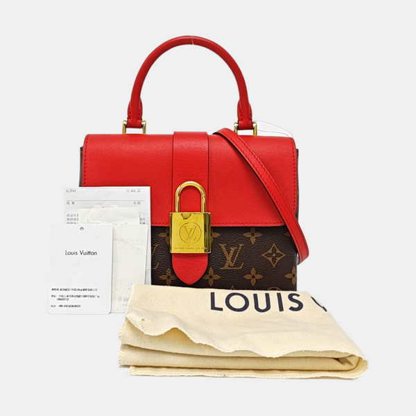 LOCKY BB Monogram Coated Canvas Red