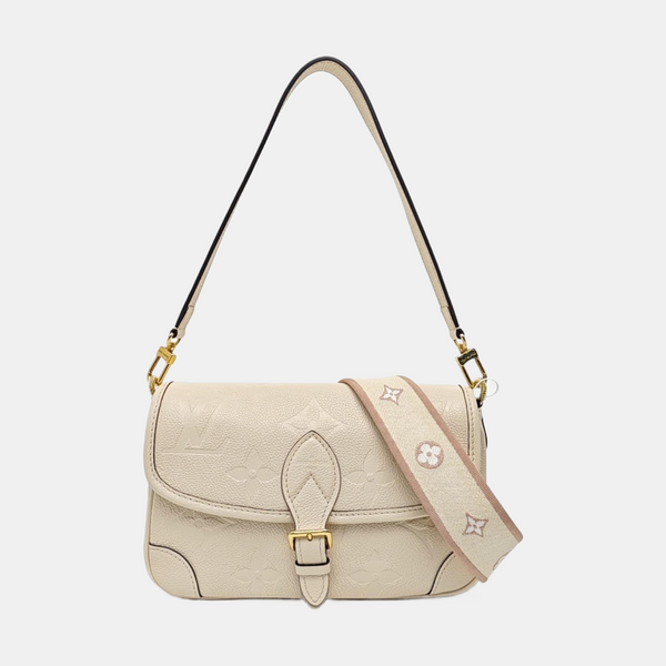 DIANE Monogram Calfskin Beige